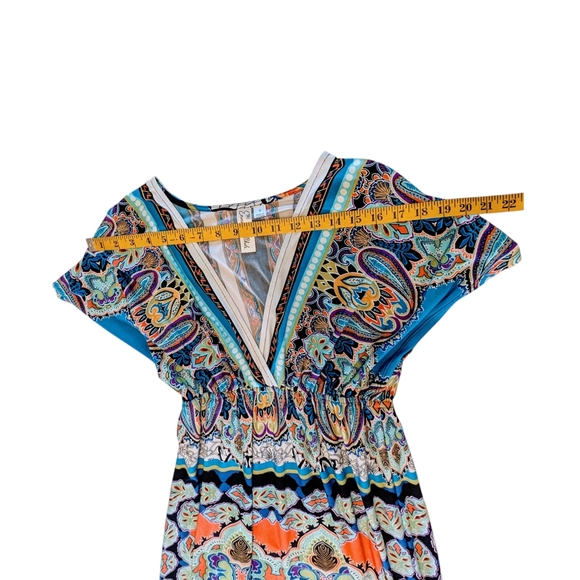 FINAL DAYS $5 Emma & Michele Vibrant Graphic Print Dress CLOSET CLOSING - Picture 6 of 8